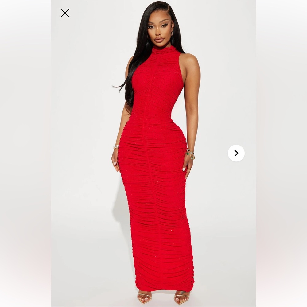 Elegant Red Evening Gown